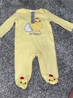 Baby Starters 'Just Hatched' Chick Footed One-Piece